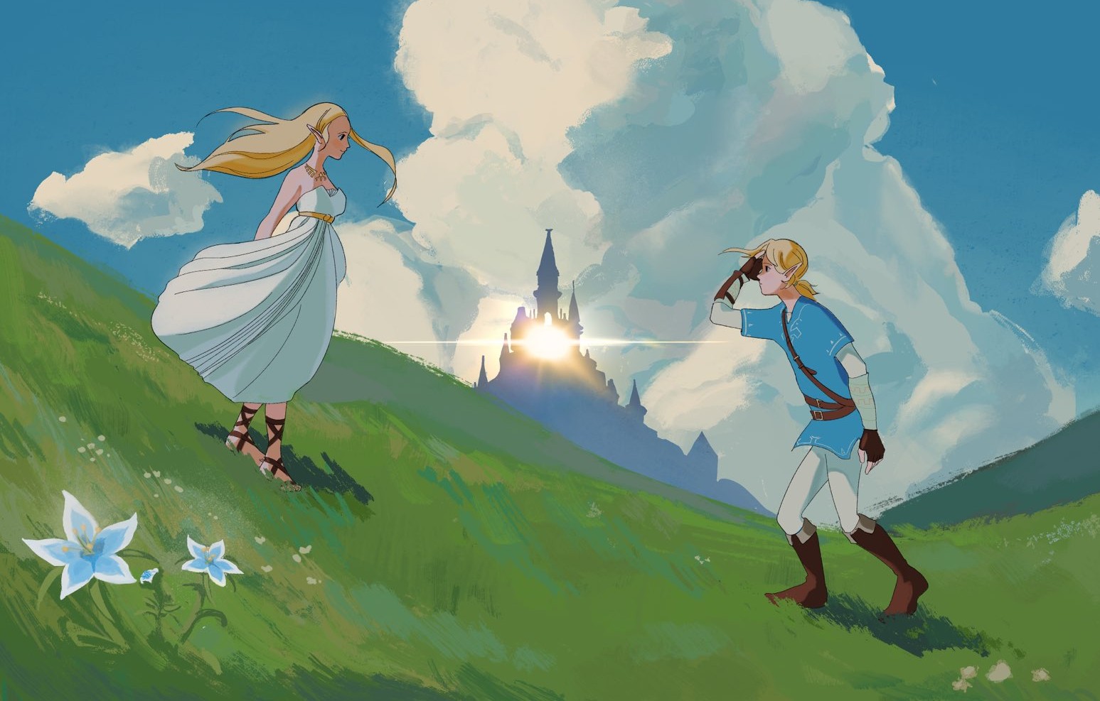 Ghibli meets Zelda: Breath of the Wild once again in this stunning poster