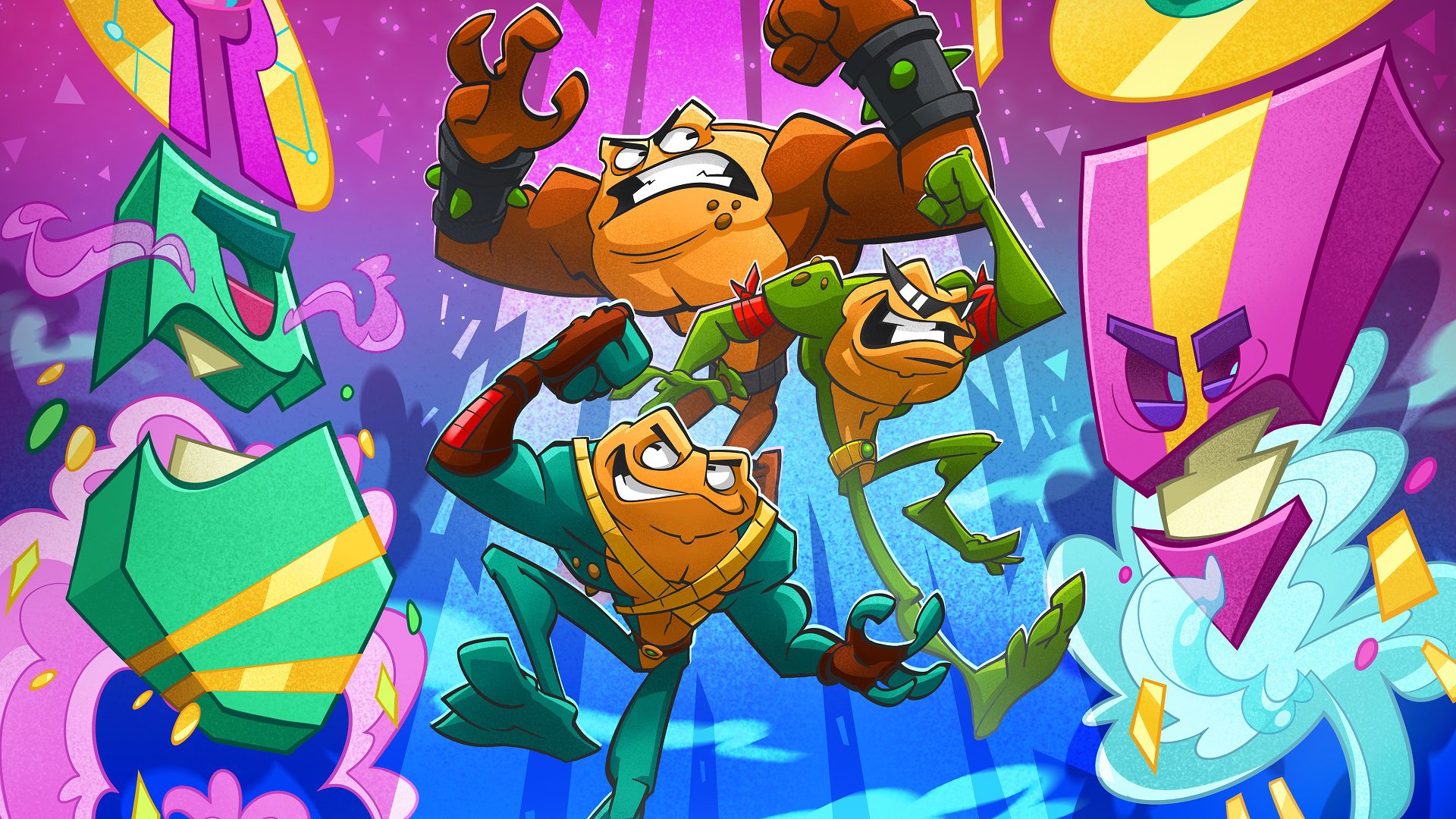 Here's one more look at the brawling in Battletoads