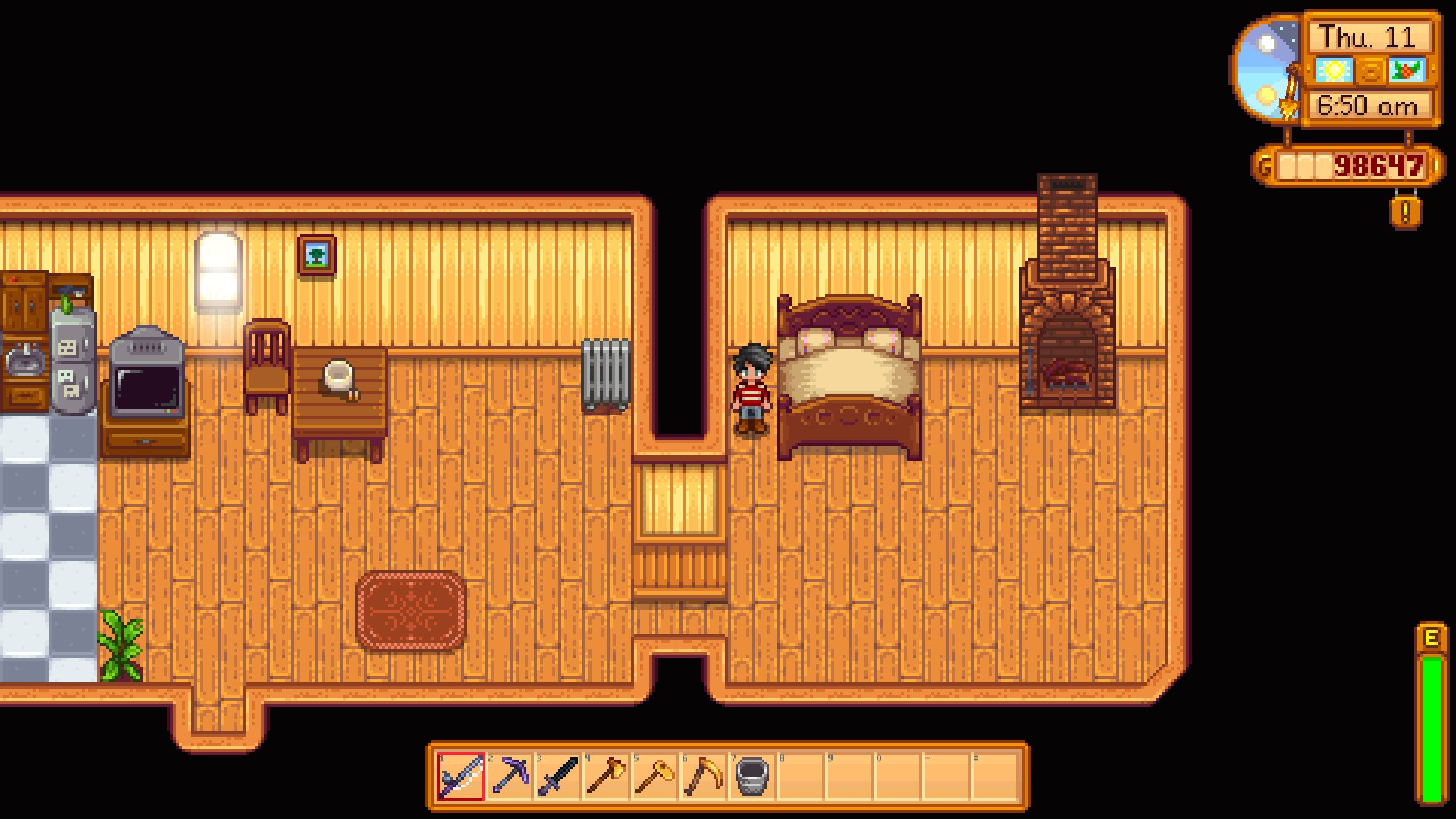 You can move your bed in Stardew Valley's 1.5 update