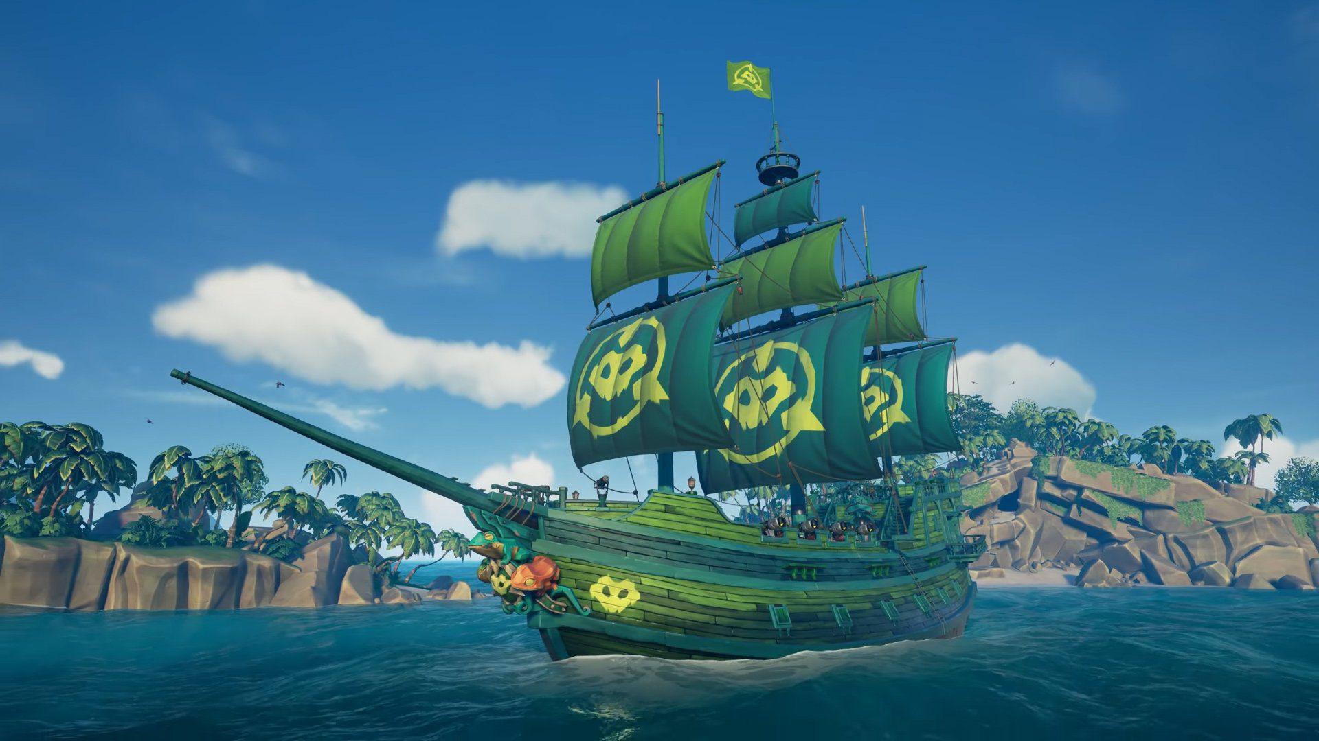 You can get this Sea of Thieves ship if you play a bit of Battletoads