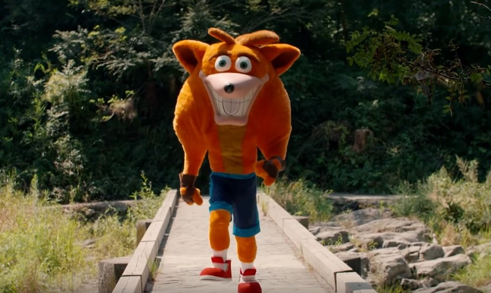 Live-action Crash Bandicoot returns in unnerving Japanese commercial