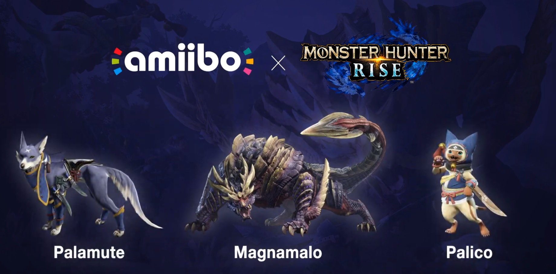 Monster Hunter Rise will ship with three new amiibo