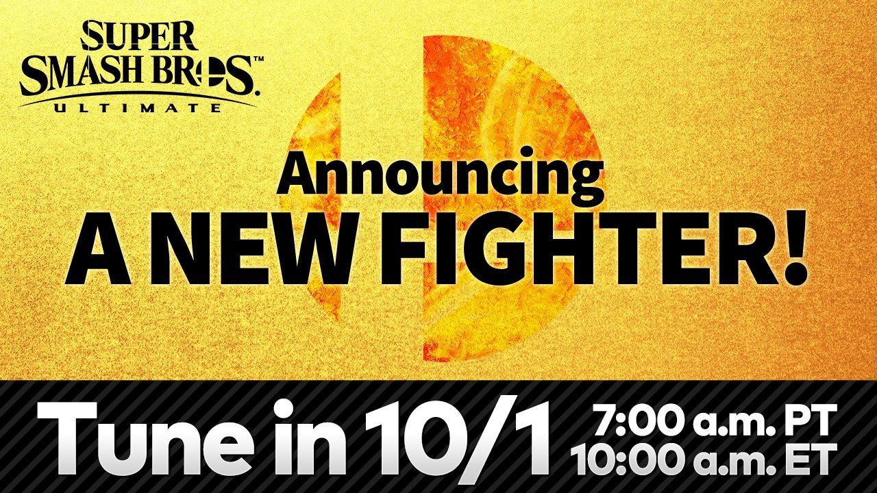 (Update) Nintendo is revealing the next Smash Ultimate fighter soon, watch it here