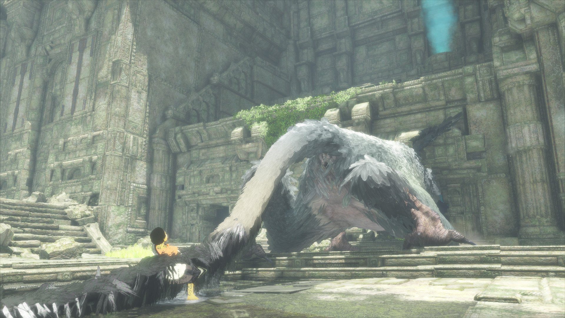 The Last Guardian runs better on PS5 but only with the disc