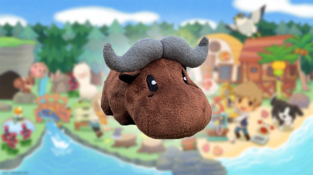 Get this adorable buffalo plush with the limited premium edition of Story of Seasons: Pioneers of Olive Town