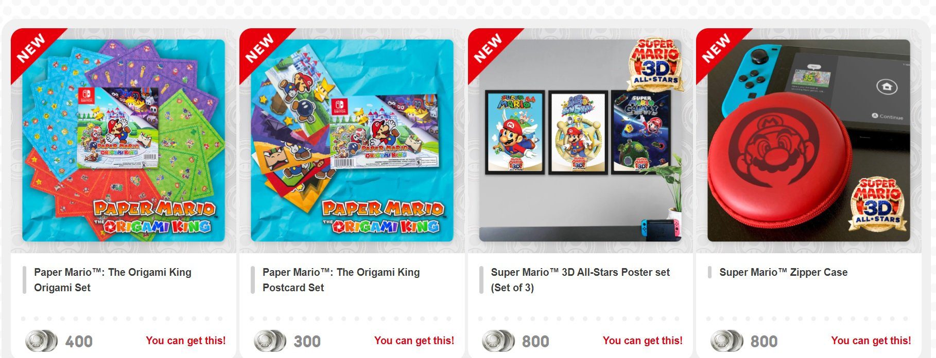 A few My Nintendo rewards are back in stock for the first time in weeks