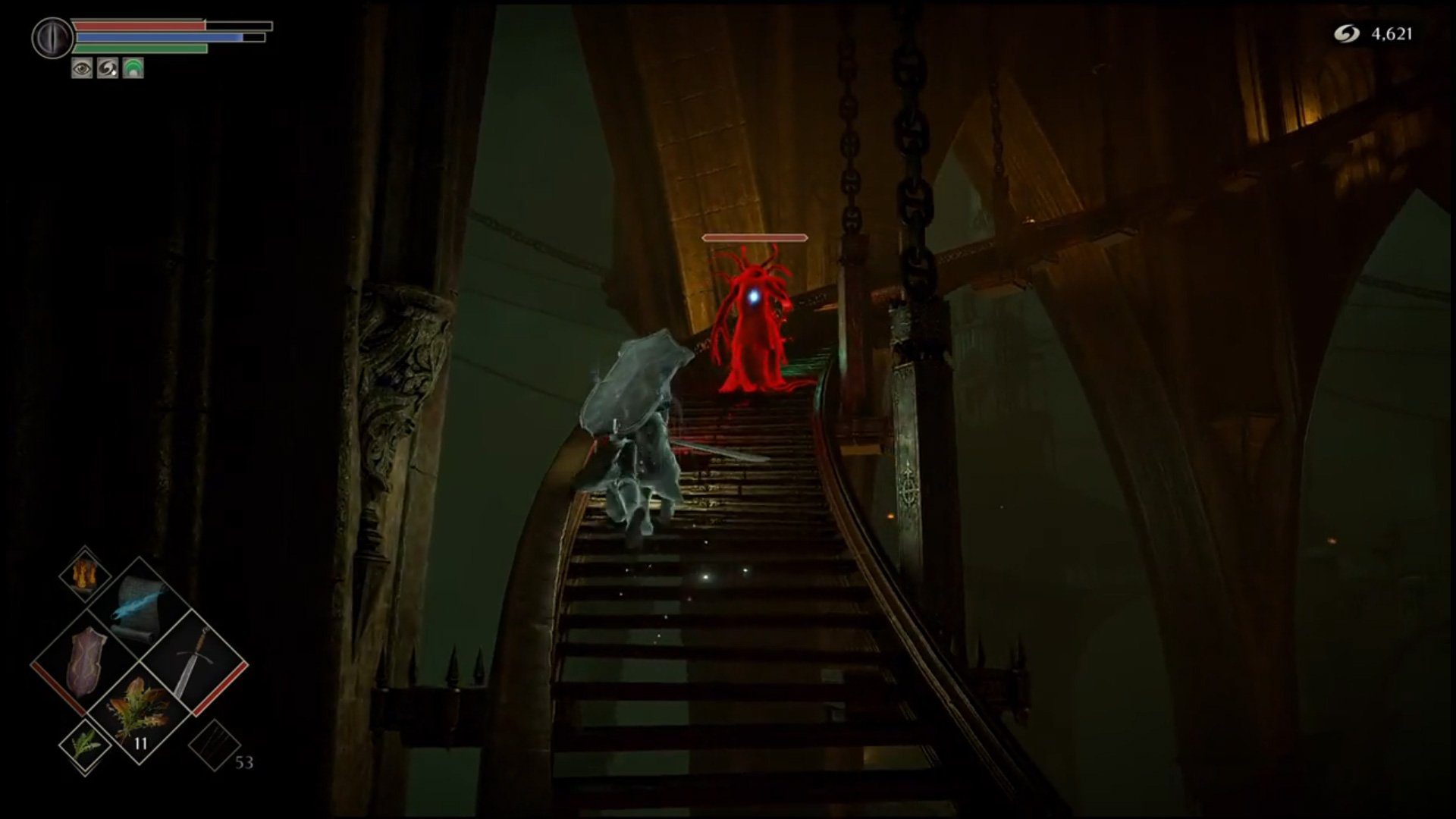 This clip of a Demon's Souls player wrecking That One Black Phantom brings me joy