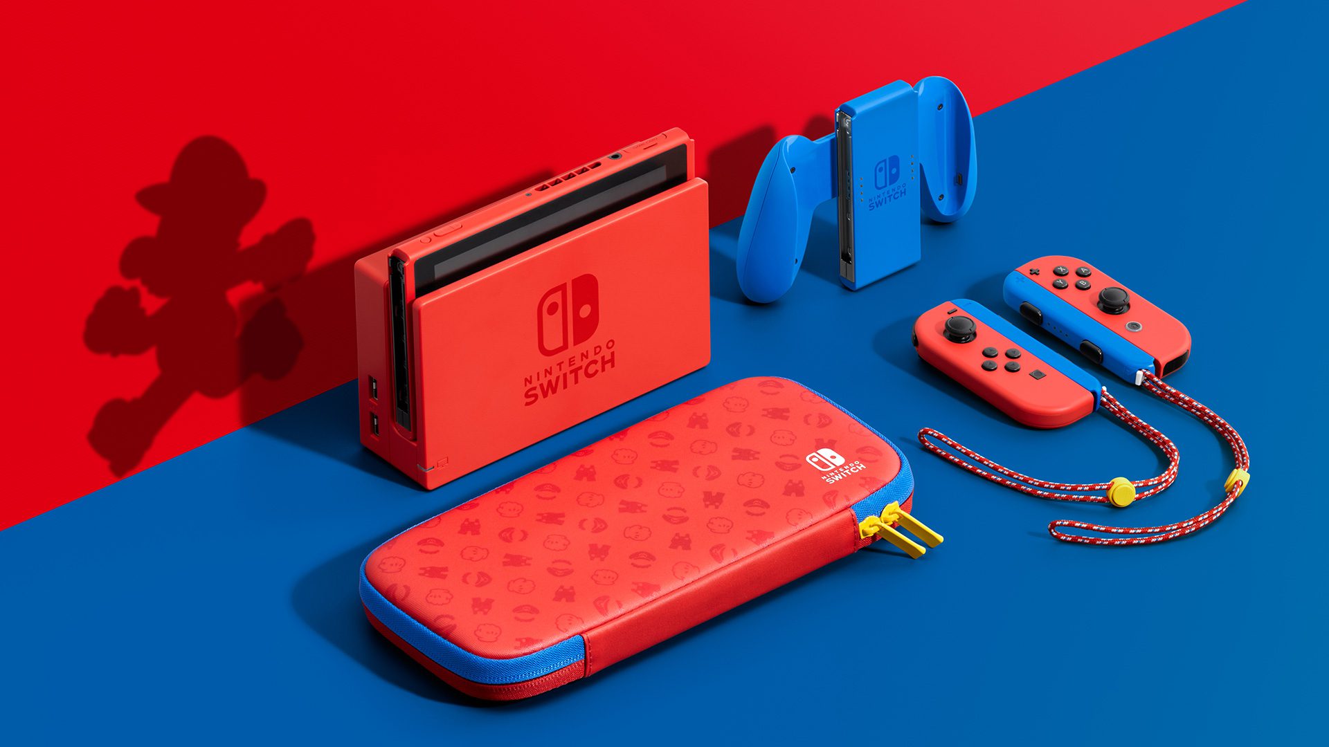 The Mario Red & Blue edition of Nintendo Switch has a few extras packed in