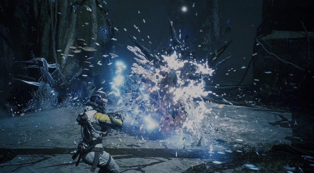 Returnal's deep, explosive arsenal will help Selene stop the clock