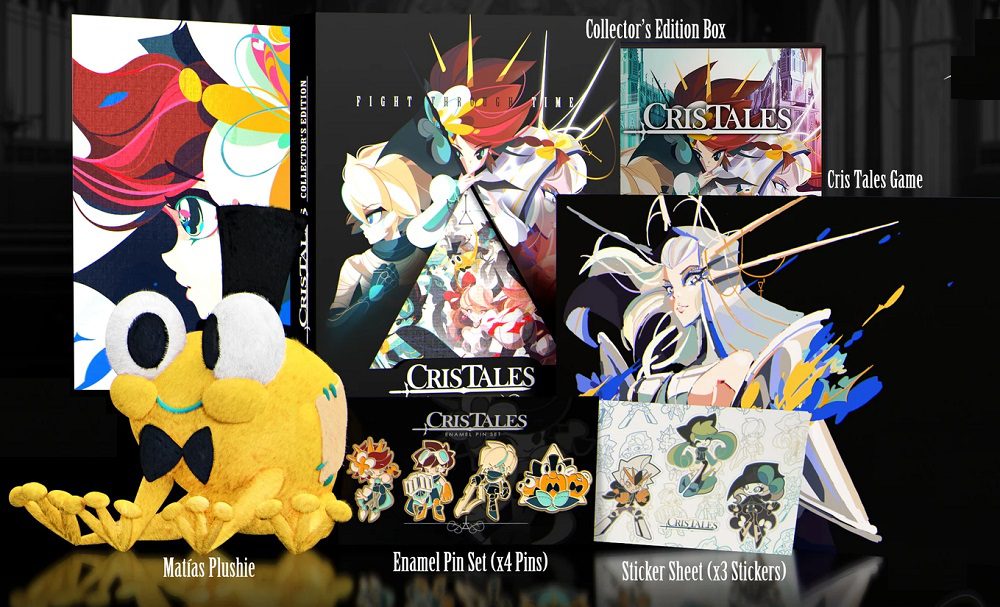 Cris Tales collector's edition includes art book and cuddly Matias