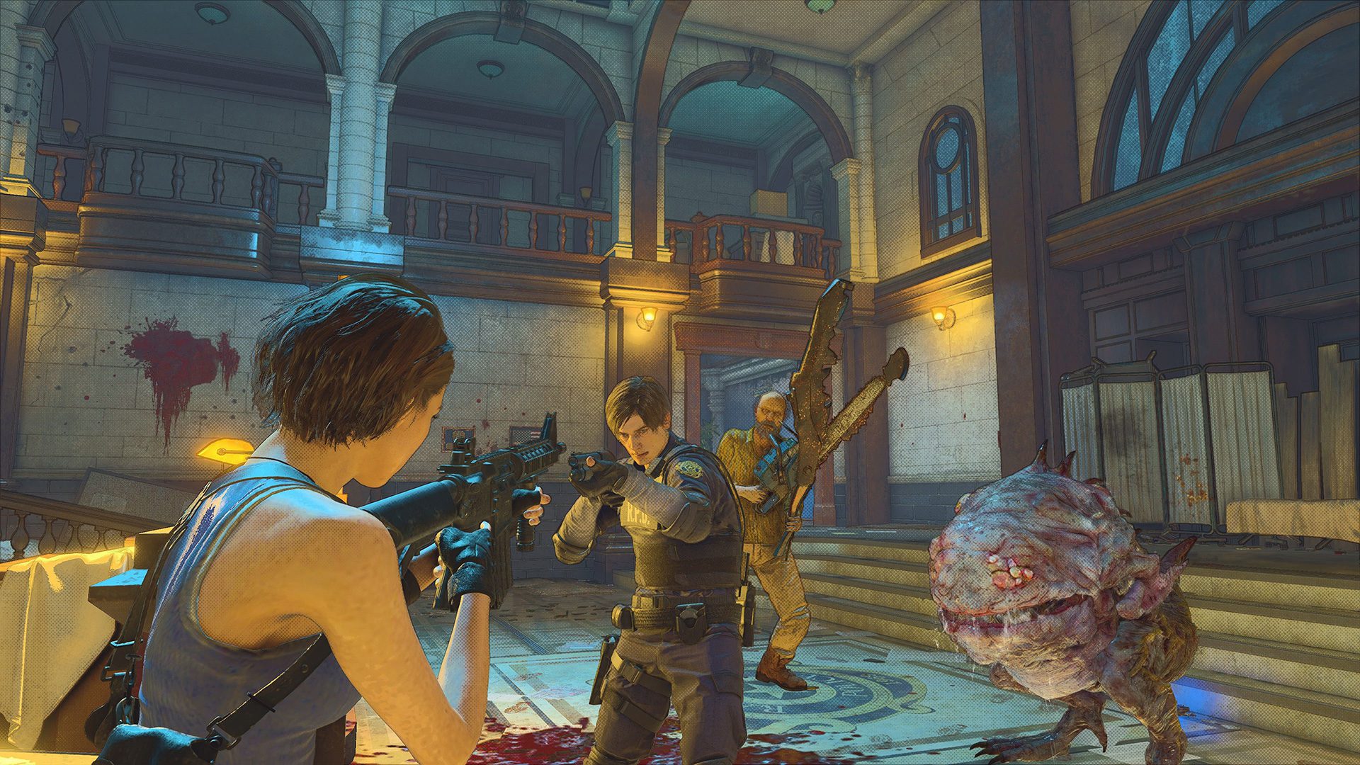 Resident Evil Re:Verse lets you turn off the 'comic' filter