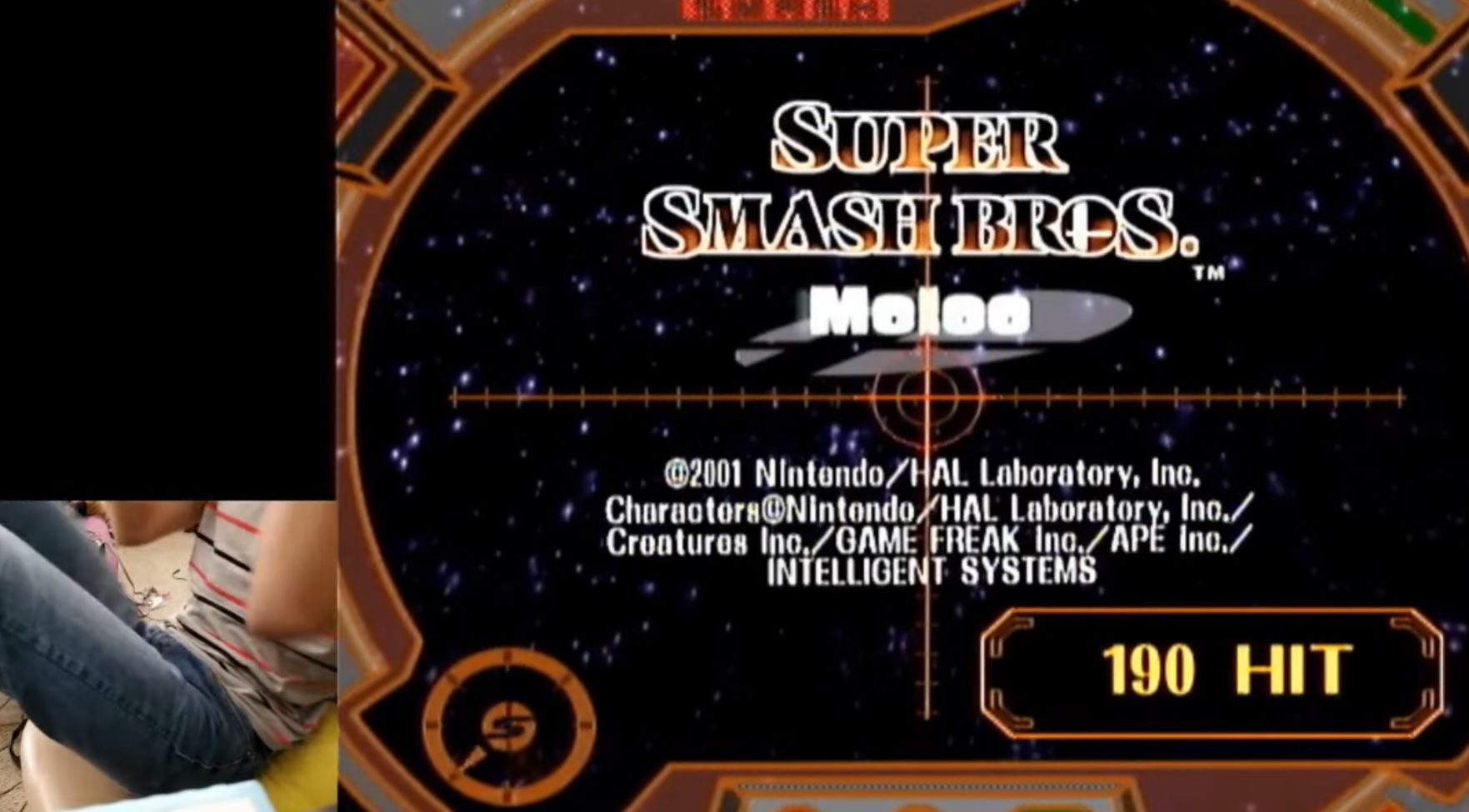 This hotshot hit every single name in the Smash Melee credit shooting minigame