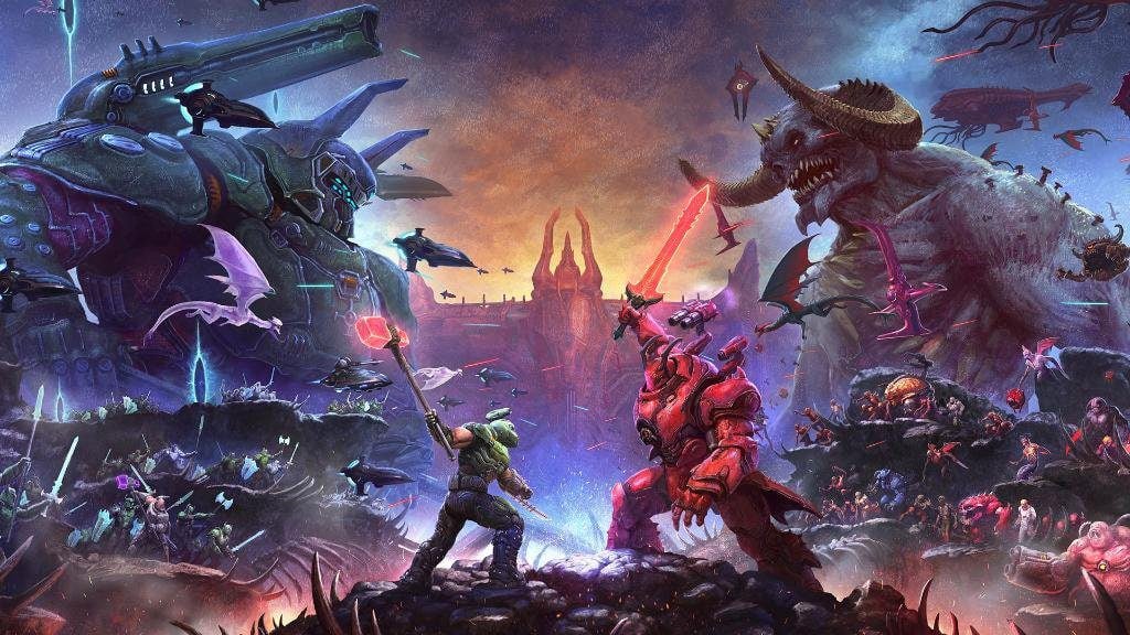 That's mighty fine art for Doom Eternal: The Ancient Gods - Part Two