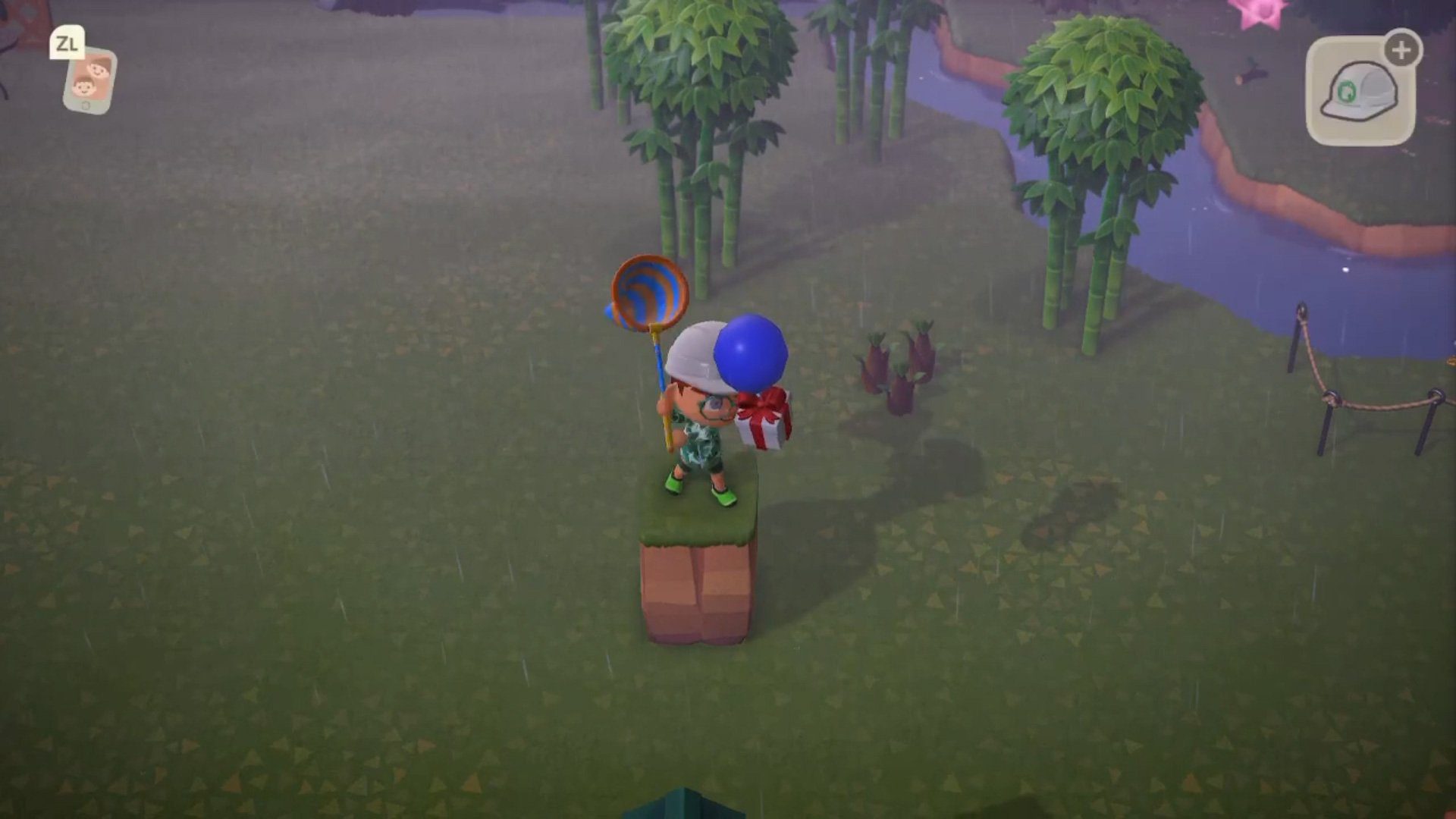 You don't need a slingshot to pop balloons in Animal Crossing: New Horizons