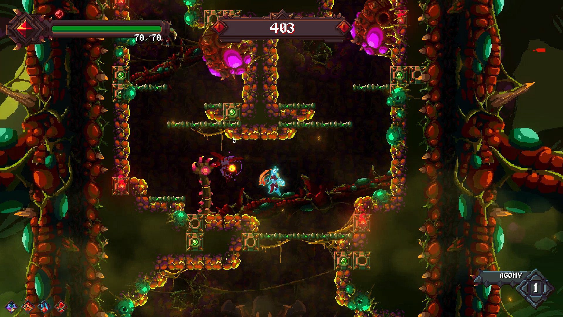 Rising Hell is a roguelite action-platformer about battling to the top of a hellish tower