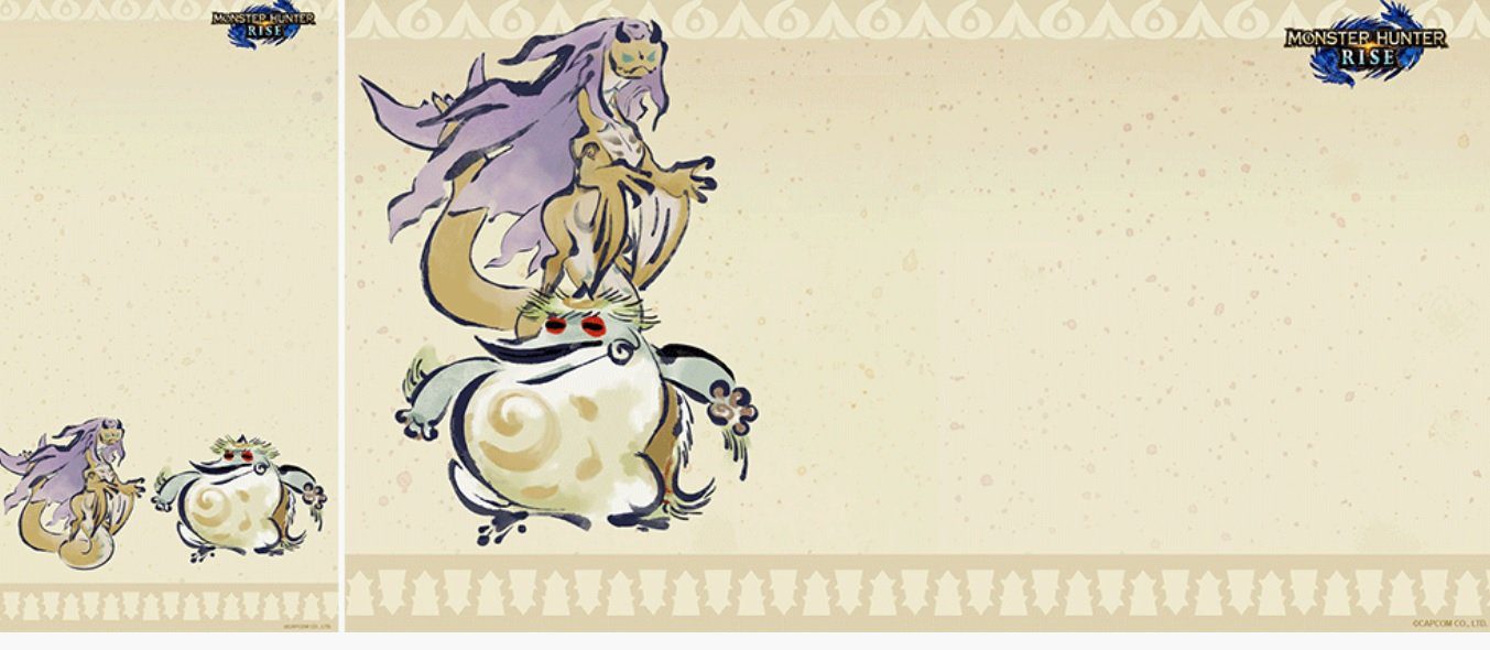 Nintendo is releasing some Monster Hunter Rise wallpapers to celebrate its launch