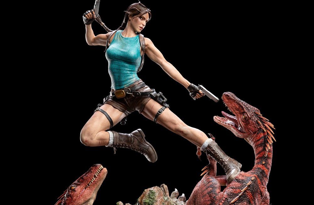 Sell some ancient treasures and you could afford this stylish Tomb Raider statue