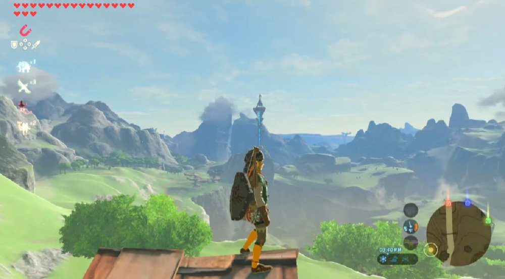 Did you know you could see all four Divine Beasts from the top of Link's Zelda: Breath of the Wild house? I didn't!