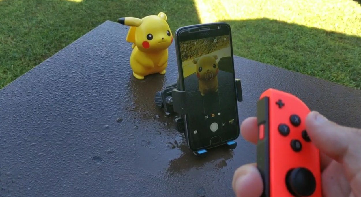 Pokemon...snap? Pairing a Switch Joy-Con to take photos on your phone looks like fun