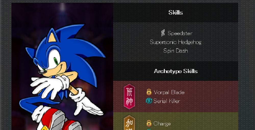 Sonic is a demon in this Shin Megami Tensei crossover