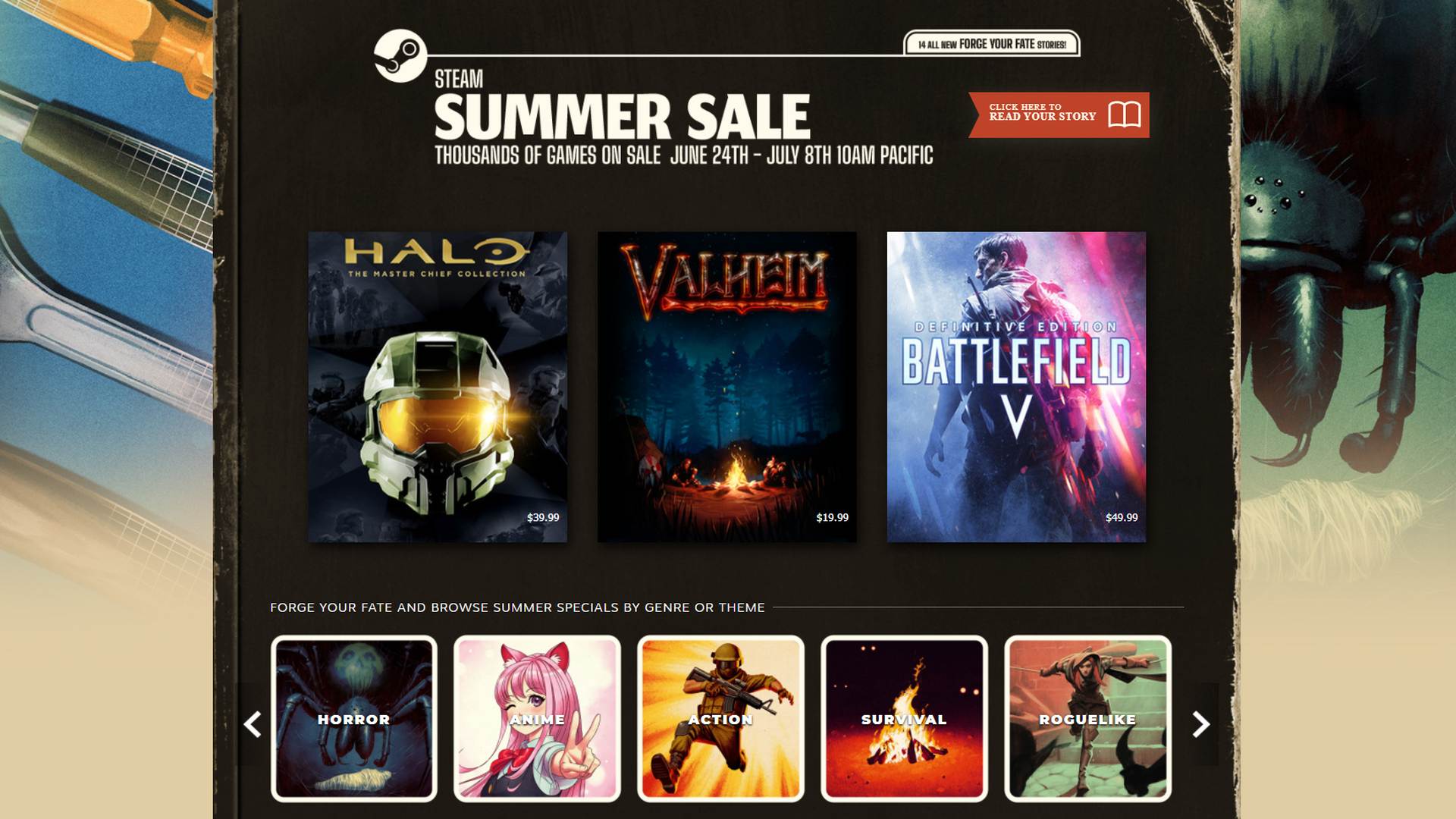 The Steam Summer Sale is live with an adventure minigame and new Game Profiles
