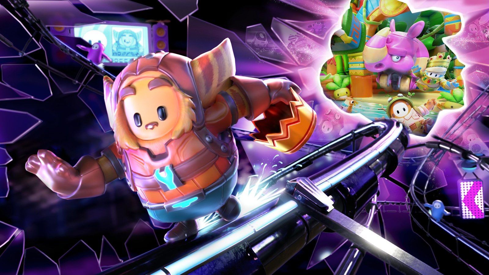 Fall Guys has limited-time challenges for the Ratchet and Clank costumes