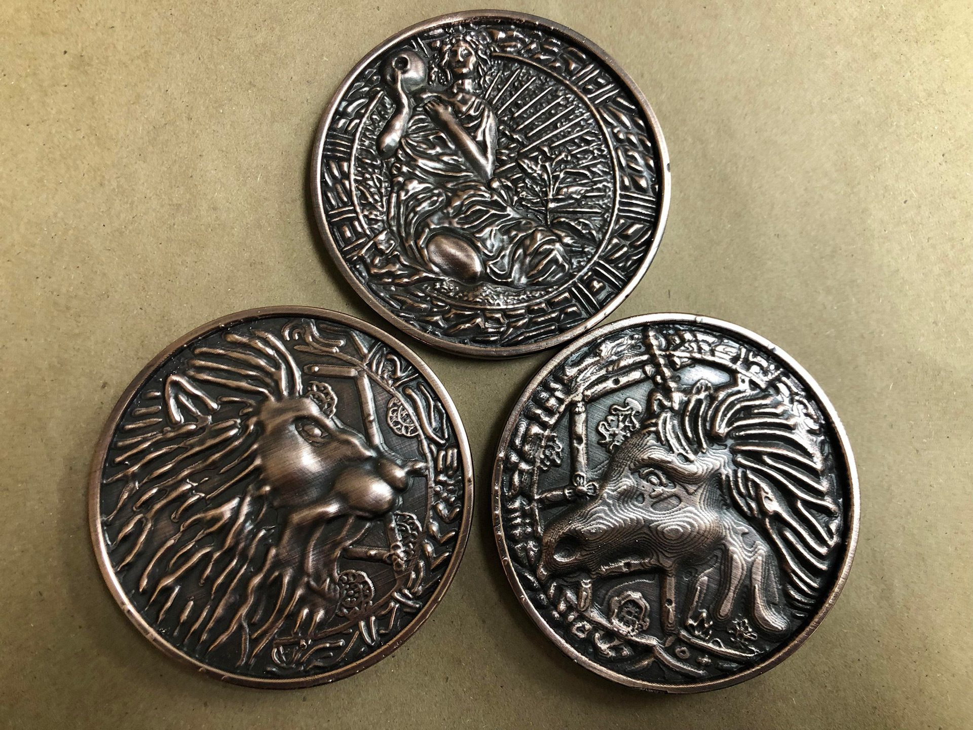 These fan-made Resident Evil 2 medallions were a sweet birthday present