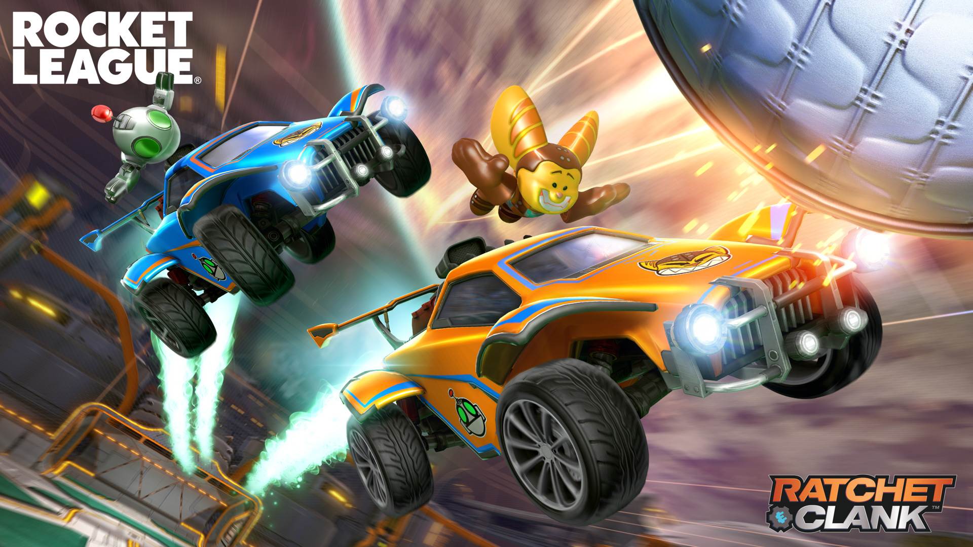 Rocket League is getting some Ratchet & Clank crossover cosmetics