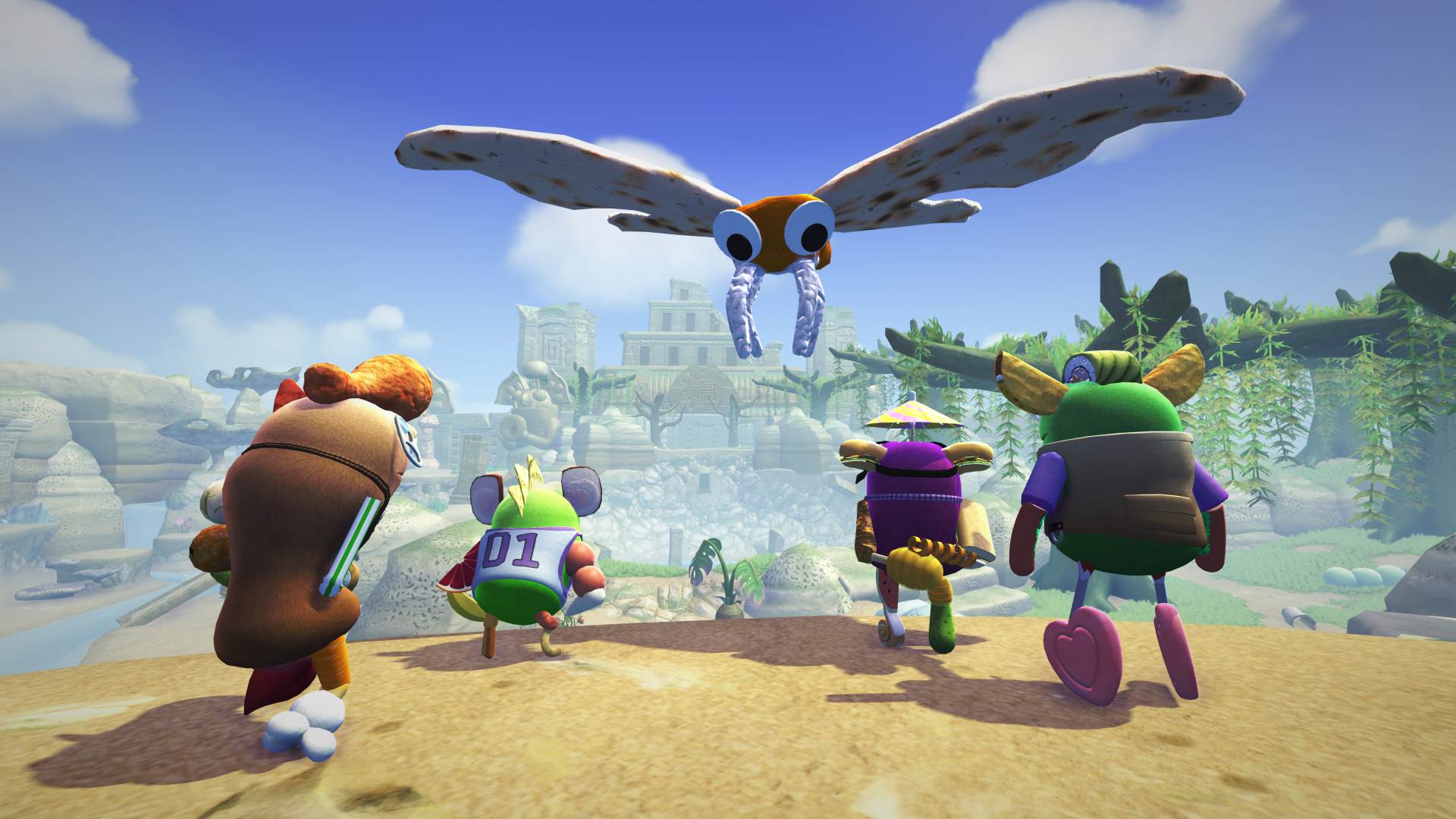Bugsnax sets off for the Isle of Bigsnax in free update next year