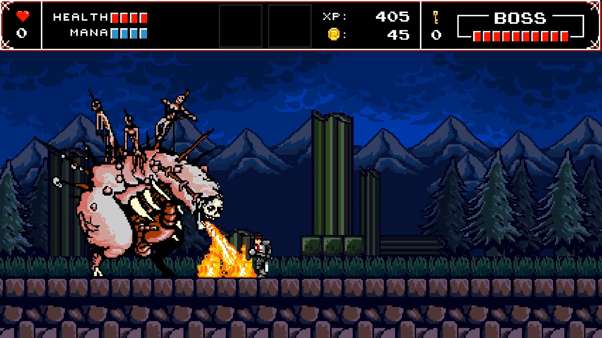 Infernax has Castlevania II: Simon's Quest vibes, which I'm happy to see again