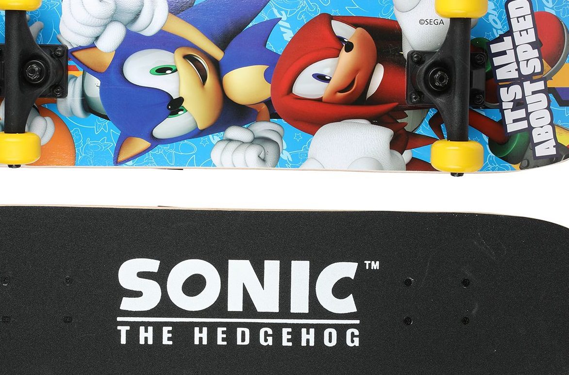 Sonic the Hedgehog skateboard for those who Gotta Go at An Accelerated Velocity