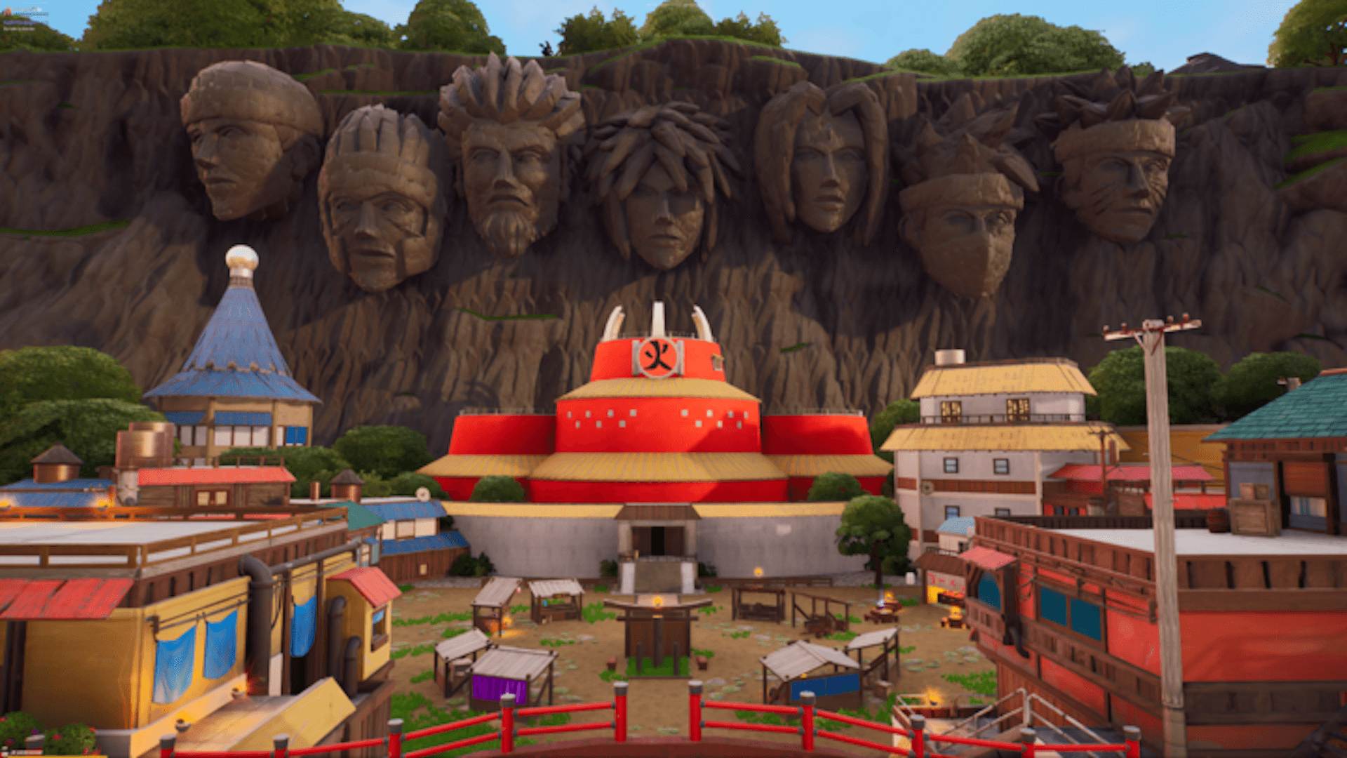 Fortnite x Naruto collab includes a Hidden Leaf Village Creative map