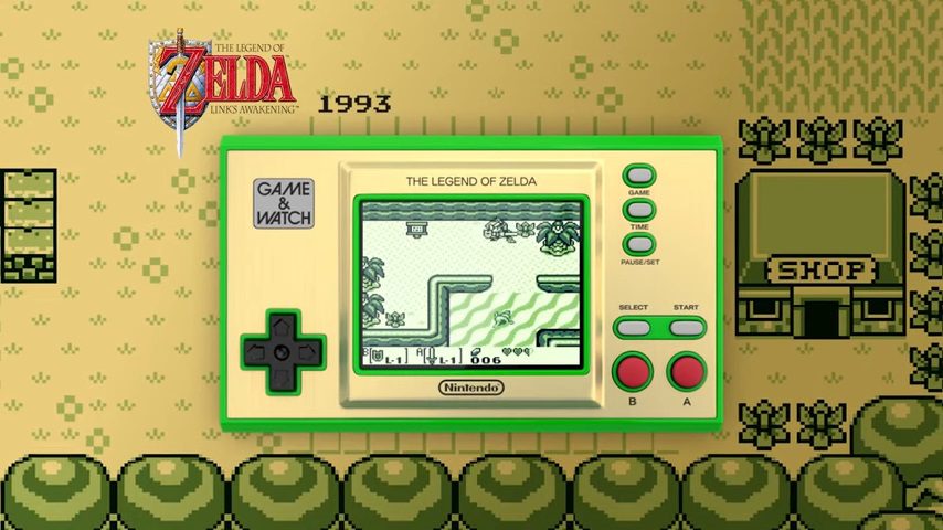 It looks like Game & Watch Zelda handheld allows dual region game versions