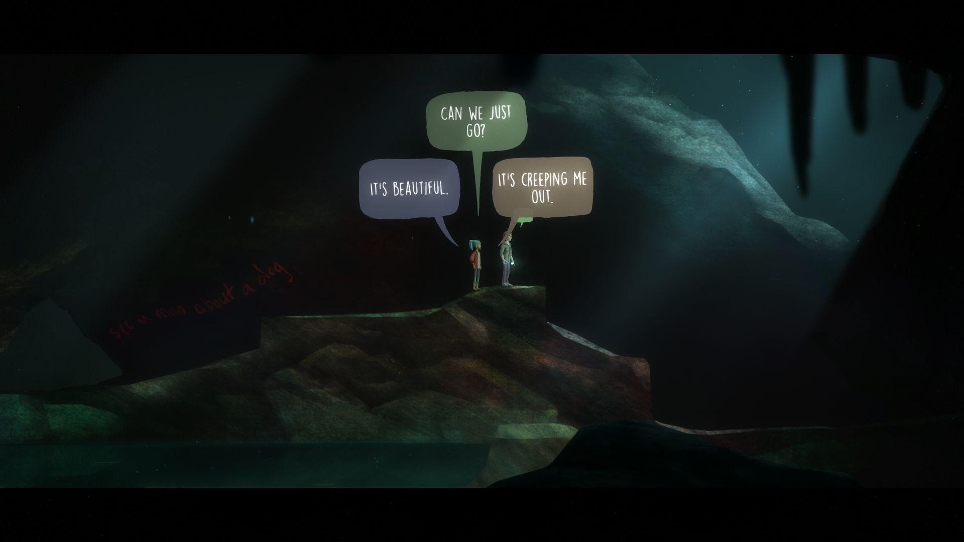 Mishaps in the preview text of choice-based adventure games
