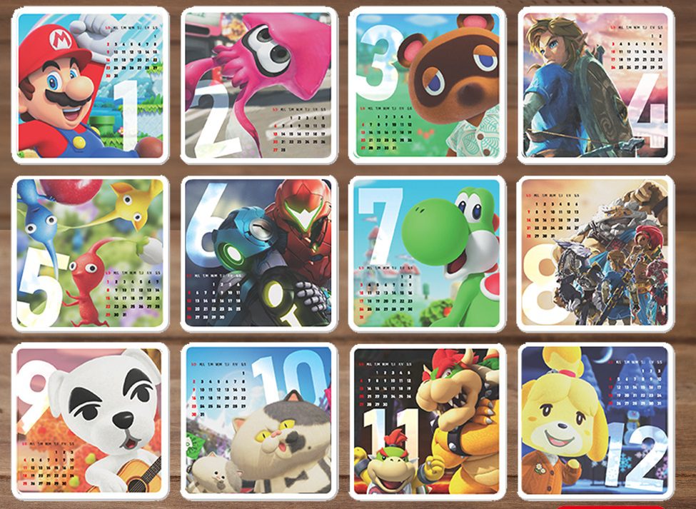 One of the last 2021 My Nintendo Rewards is a Nintendo 2022 calendar