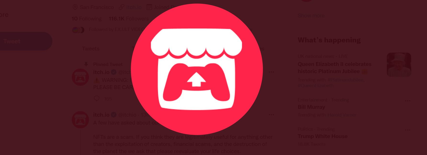 Itch.io's stance on NFTs: 'They are a scam'