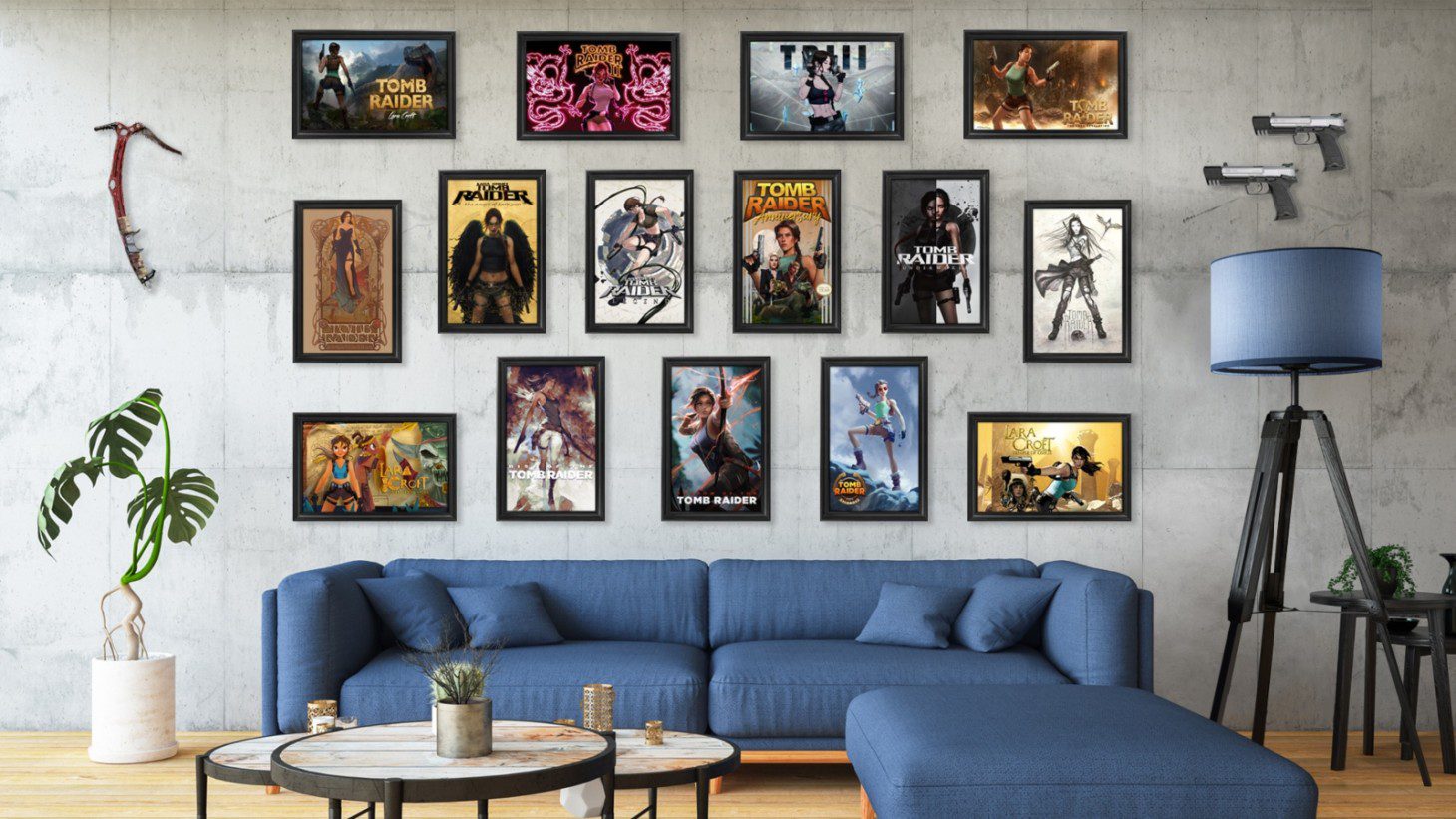 Support an aspiring female game dev with these 25th anniversary Tomb Raider box art prints