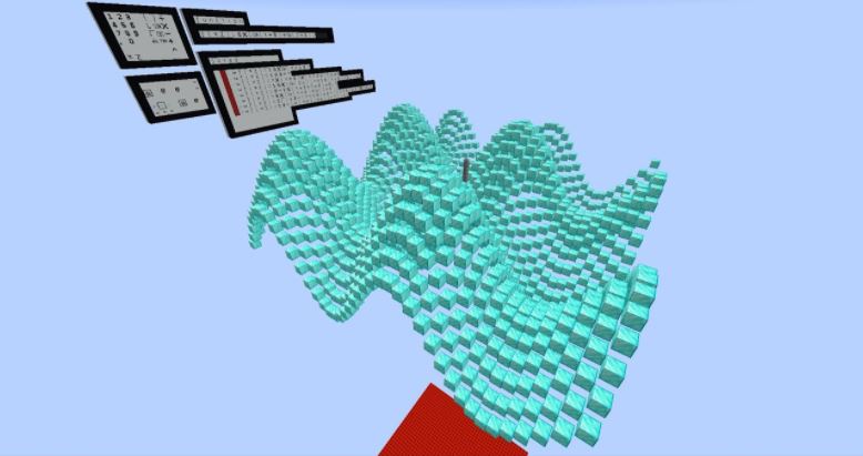 Someone made a real-time 3D graphing calculator in Minecraft