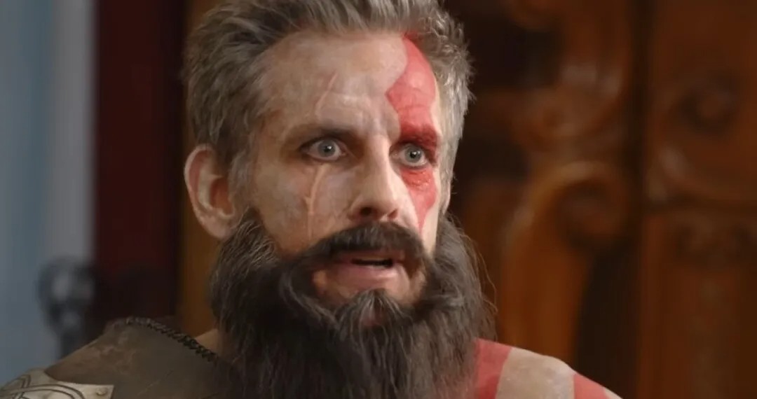 Ben Stiller dons a Kratos look for this God of War: Ragnarok ad