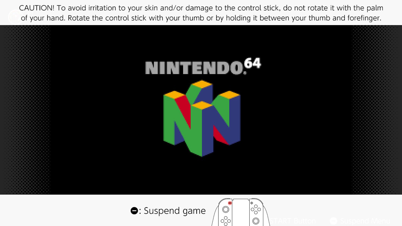 The original Mario Party 64 Switch re-release has a palm injury warning