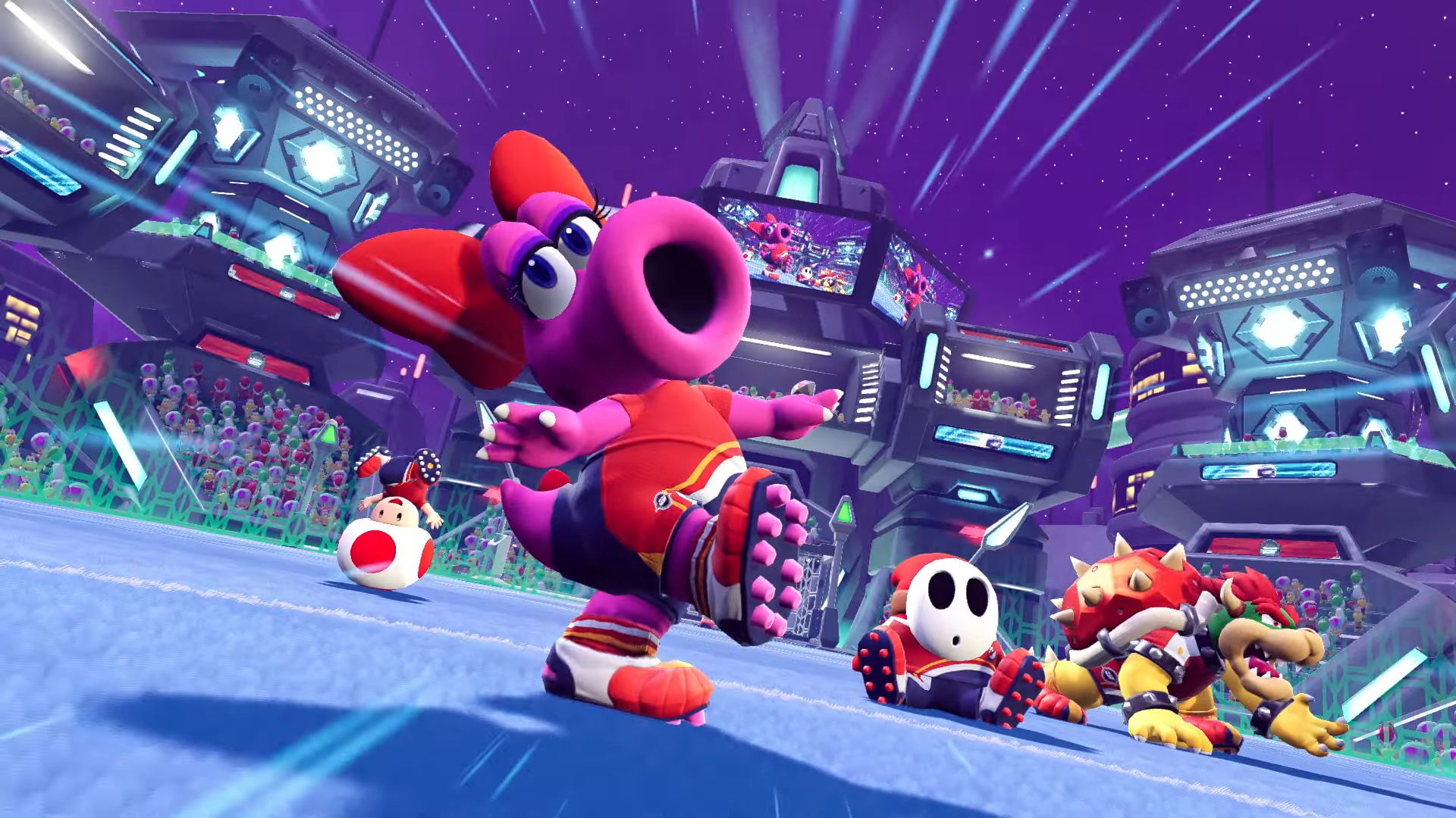 Mario Strikers: Battle League final free update adds Birdo and Bowser Jr.