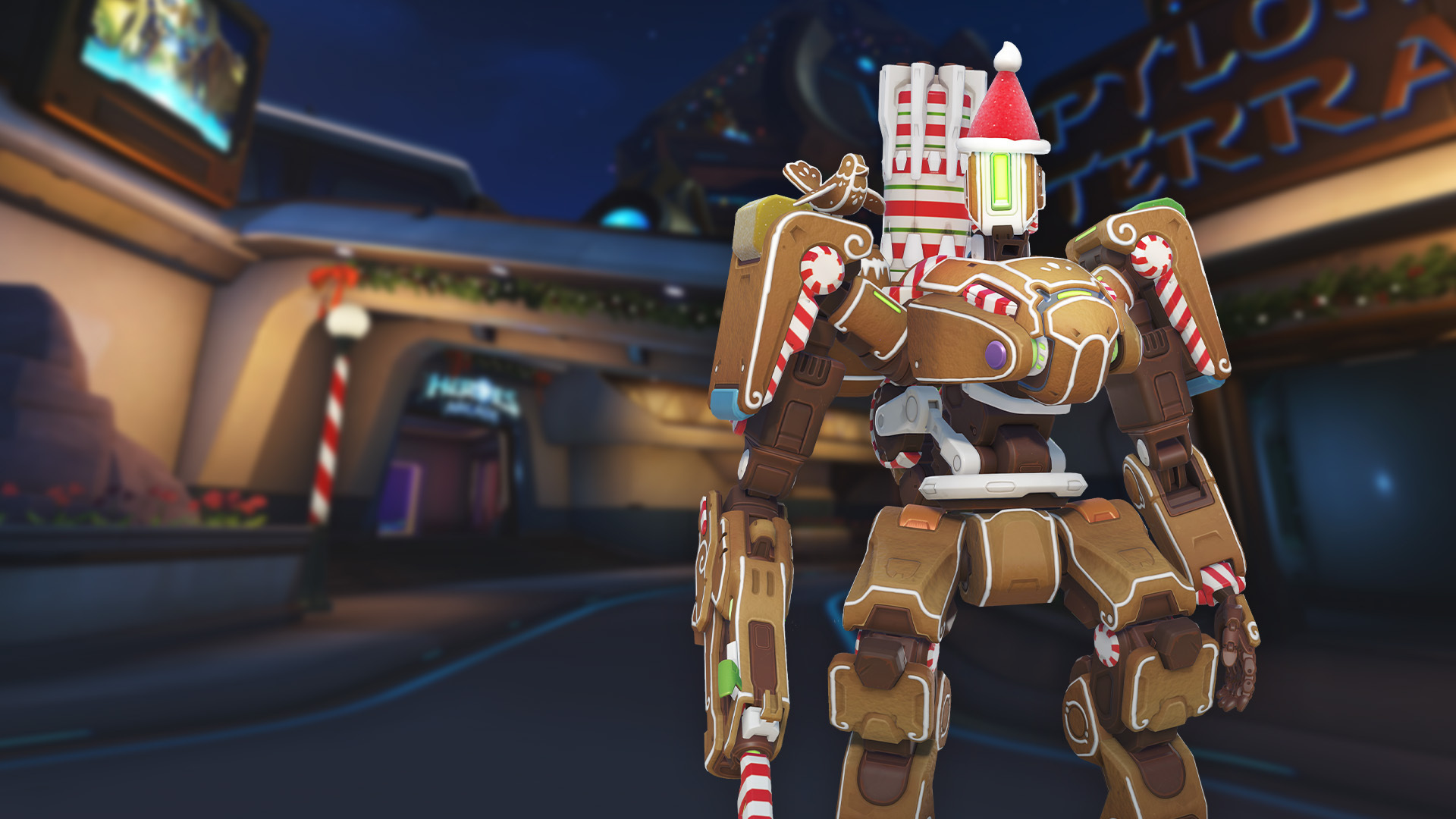 You can get this nearly-free Legendary Gingerbread Bastion skin in Overwatch 2