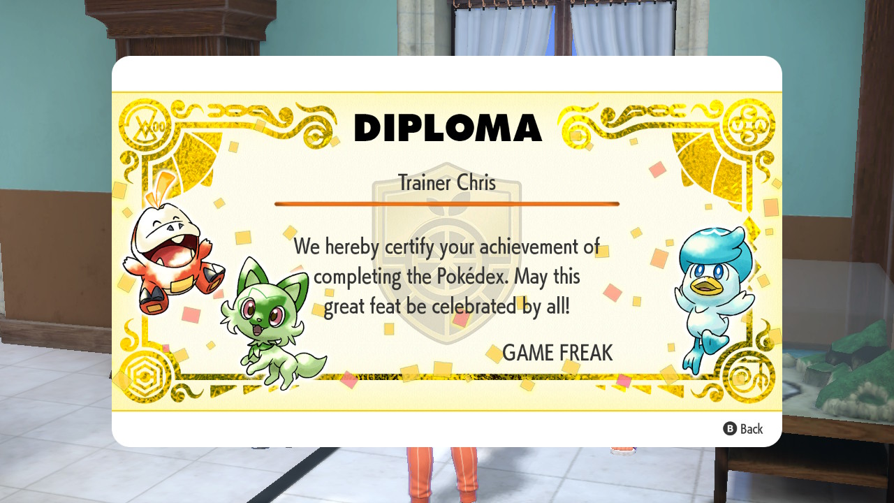 Did you finish the Pokémon Scarlet & Violet Paldea region Pokedex yet?