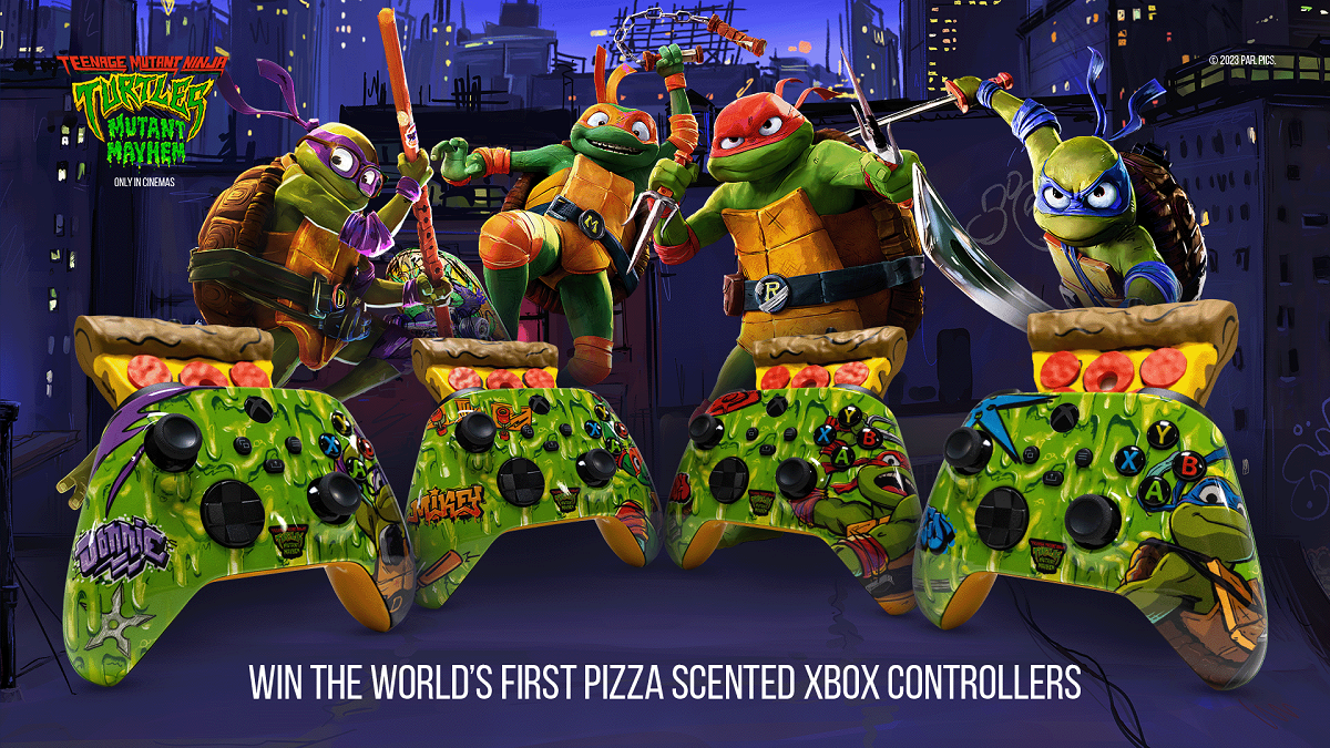 You can win a...TMNT pizza-scented Xbox controller