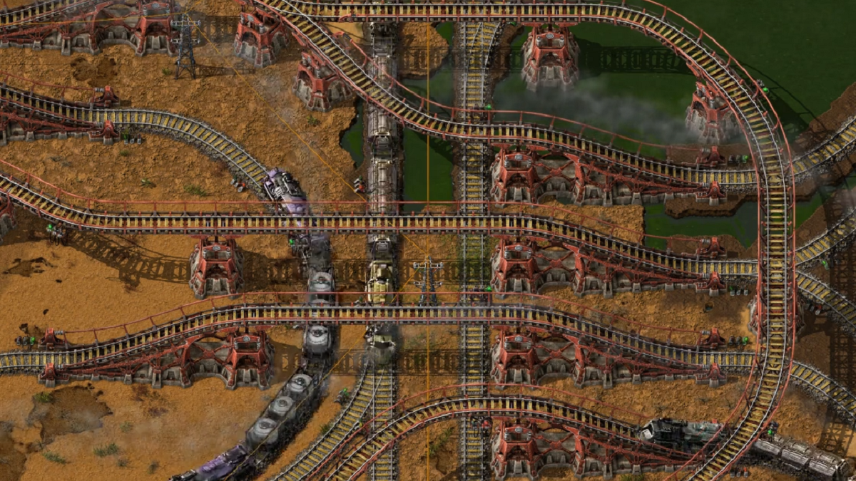 Factorio: Space Age brings many improvements to trains and rails
