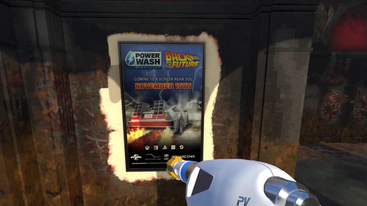 PowerWash Simulator 'Back to the Future' DLC coming November 16