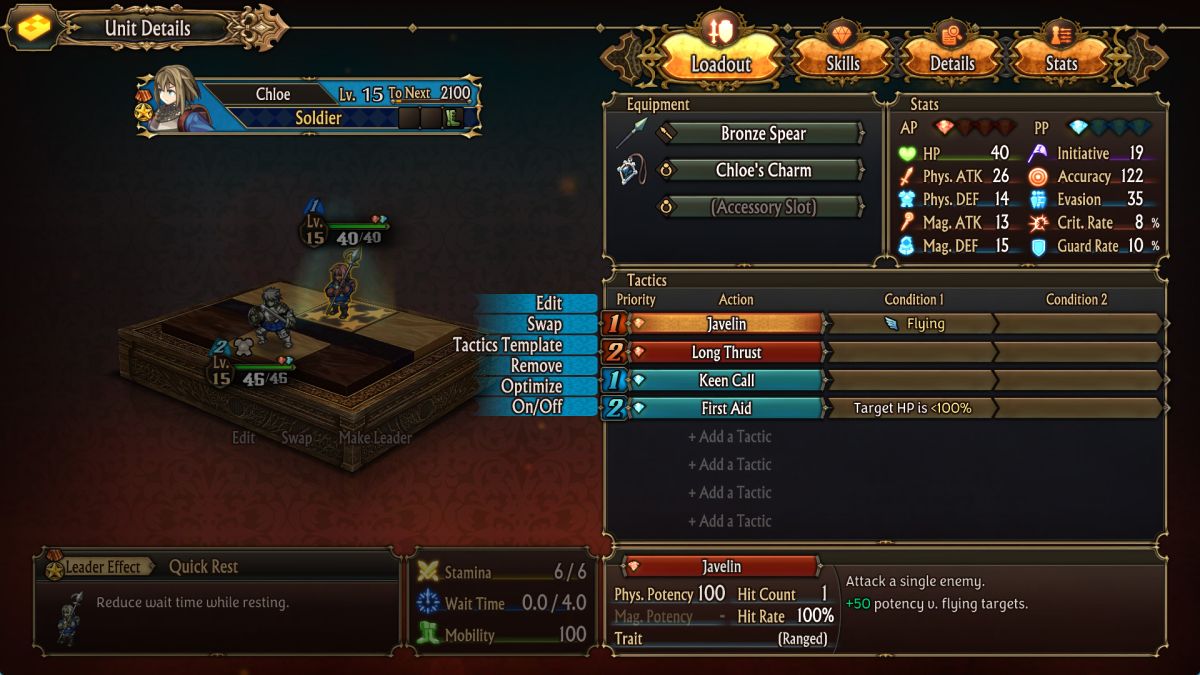 Unicorn Overlord details its Gambit-like tactical battle system and more characters