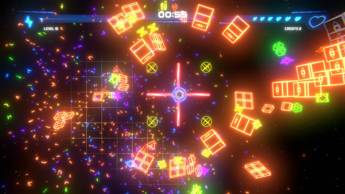 Geometry Survivor is like if Geometry Wars and Vampire Survivors got together