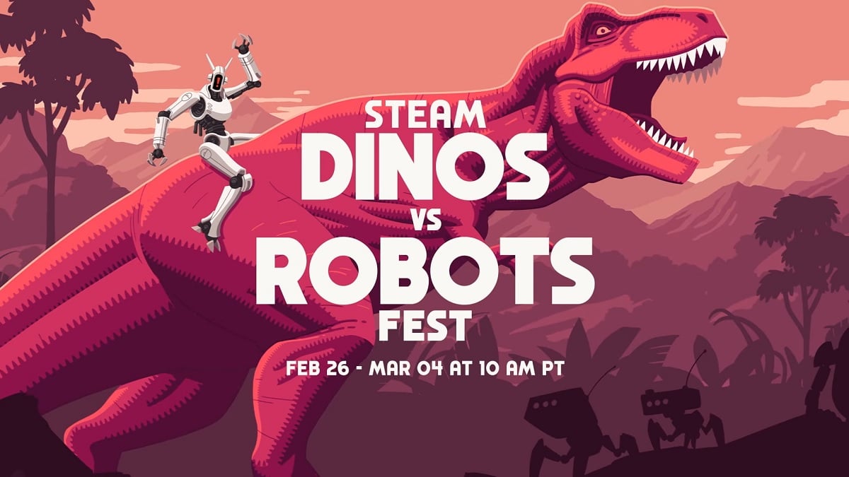 Steam's Dinos vs. Robots Fest begins today