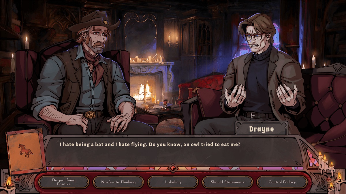 Utilize CBT to help the undead in Vampire Therapist